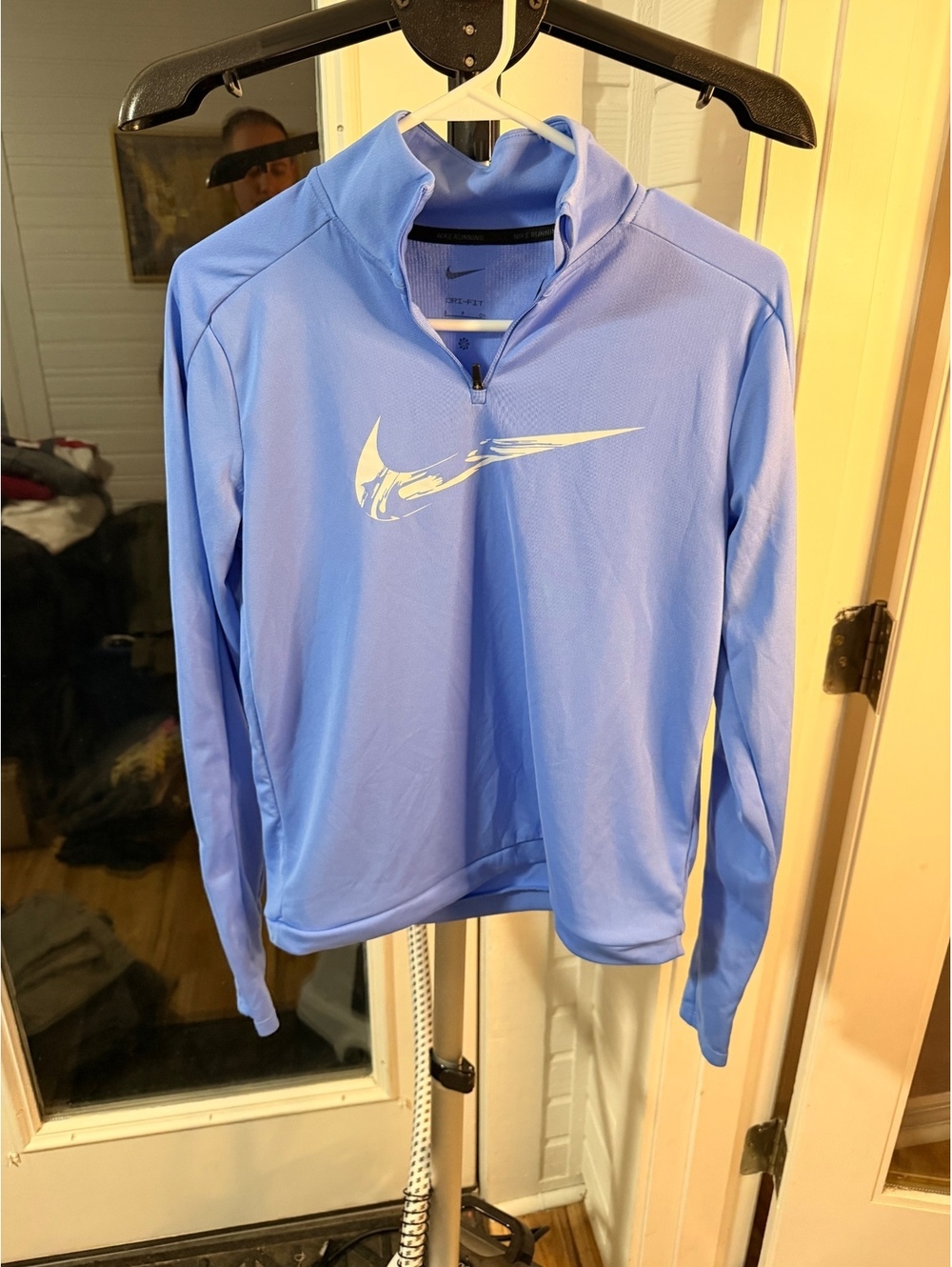 Nike Dri FIT Light Blue Quarter Zip Pullover